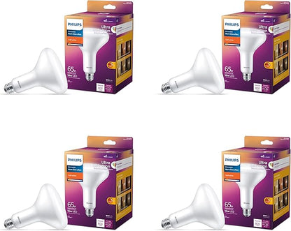 Philips LED Flicker-Free Frosted Dimmable BR40 Light Bulb - EyeComfort Technology - 800 Lumen & Flicker-Free Frosted Dimmable BR30 Light Bulb - EyeComfort Technology - 650 Lumen
