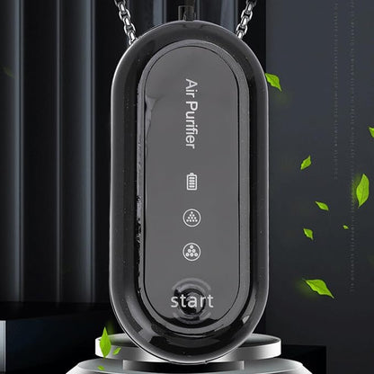 Wearable Air Purifier, Portable Air Purifier Necklace USB Rechargeable for Travel Outdoor, Lasts 30-60 Hours