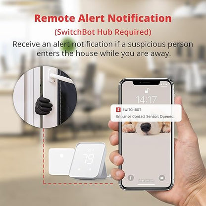 SwitchBot Door Alarm Contact Sensor- Smart Home Security Wireless Window Alarm and Door Sensor, Add SwitchBot Hub to Make it Compatible with Alexa (3)
