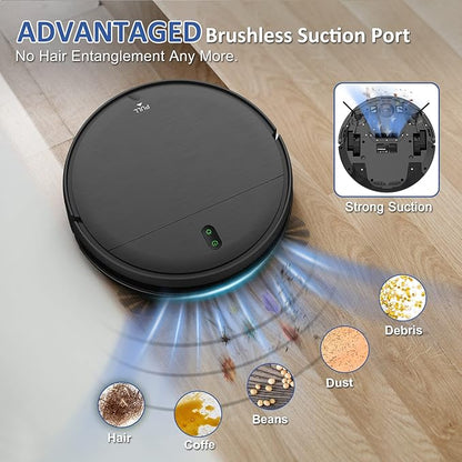MAMNV BR151 Robot Vacuum Household Robotic Vacuums Black