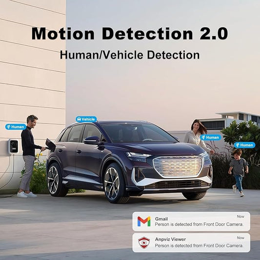 Anpviz 16CH PoE Security Camera System, 8pcs 5MP PoE IP Wired Cameras Outdoor, AI Human/Vehicle Detection, Color Night Vision, 12MP 4K 16CH Commercial H.265+ NVR with 4TB HDD for Businesses (H Series)