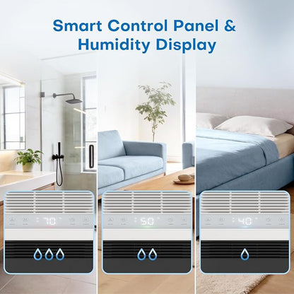 Dehumidifier 101 OZ, Dehumidifier for Bedroom(1000 sq. ft), Sleep Mode, Humidity Display, Dehumidifiers for Home Bathroom Basement RV Closet