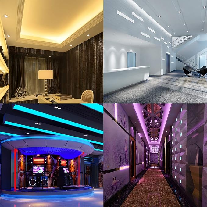 BTF-LIGHTING RGBCCT LED Strip UL Listed 16.4ft 60LED/m 300LED DC12V IP65 | White LED Tape 12mm wide 5 Colors in 1 RGB+Dimmable Tunable Color Temperature 2700K-6500K for Decor(No Adapter or Controller)