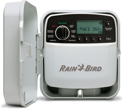 Rain Bird TRU8O Program-Based Indoor/Outdoor Irrigation Controller/Timer, WiFi Ready, 8-Zone/Station