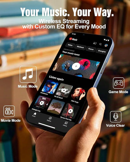 Wooden 5.1.2 Sound Bars, 4 Surround Speakers Wired, Virtual Surround Sound System, Soundbar for Smart TV Speaker w/5.25'' Wired Subwoofer, Home Theater, ARC/Opt/BT/AUX, HiPulse N512