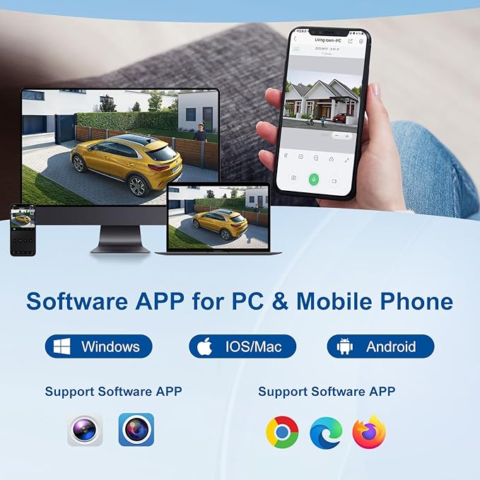 Only Plug & Play with Anpviz U Series Camera, 4K 8CH PoE NVR Network Video Recorder Included 2TB HDD, 8 Channel NVR Support 8MP/6MP/5MP/4MP/3MP IP Camera for 24/7 Recording, NDAA, NVR3108M1-8P-2TB