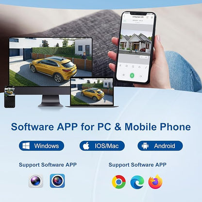 Only Plug & Play with Anpviz U Series Camera, 4K 8CH PoE NVR Network Video Recorder Included 2TB HDD, 8 Channel NVR Support 8MP/6MP/5MP/4MP/3MP IP Camera for 24/7 Recording, NDAA, NVR3108M1-8P-2TB