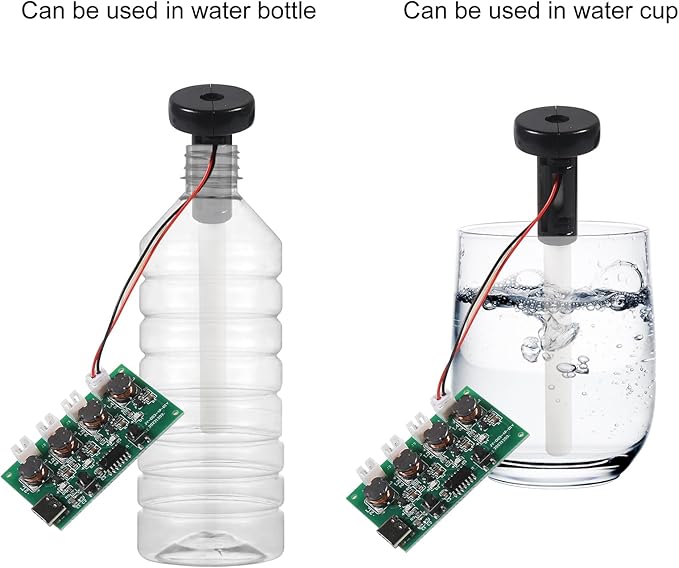 2Sets Type-C USB Humidifier Module DIY Kits Mist 4 Way Fogger Atomization Driver Circuit Board Type-C Spray Module