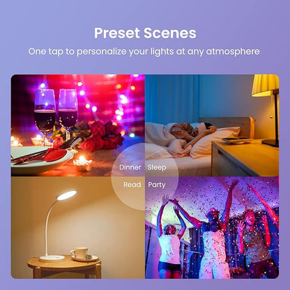 Broadlink Smart Light Bulbs, Frustration-Free Setup (FFS) Works with Alexa Only, BLE Mesh, 9W 800LM Color Changing A19 E26 LED (2-Pack)