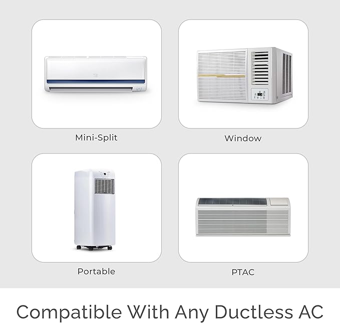 Breez Lite | Smart AC Controller for Mini-Split, Window & Portable Air Conditioners & Heat Pumps | Free App, No Subscriptions | Alexa, Google, Siri Shortcuts, SmartThings, IFTTT (White)