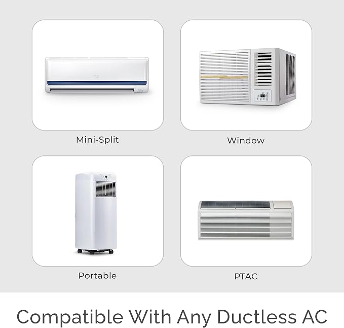 Breez Eco Smart AC Controller for Mini-Split, Window, Portable ACS (White)