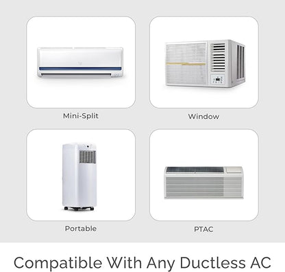 Breez Lite | Smart AC Controller for Mini-Split, Window & Portable Air Conditioners & Heat Pumps | Free App, No Subscriptions | Alexa, Google, Siri Shortcuts, SmartThings, IFTTT (Black)