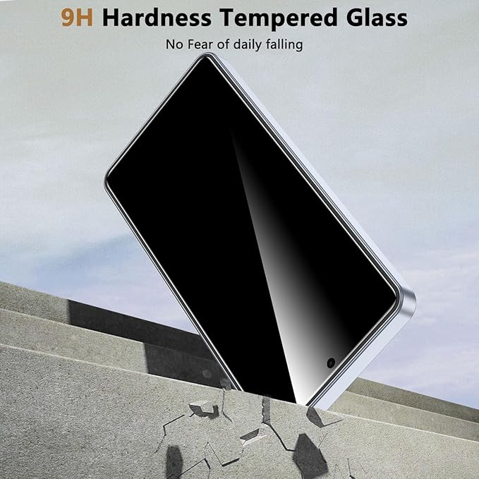 Fotbor for Samsung Galaxy S25 28° Privacy Screen Protector with [3s Installation Frame], Case Friendly 9H+ Tempered Glass 2Pack
