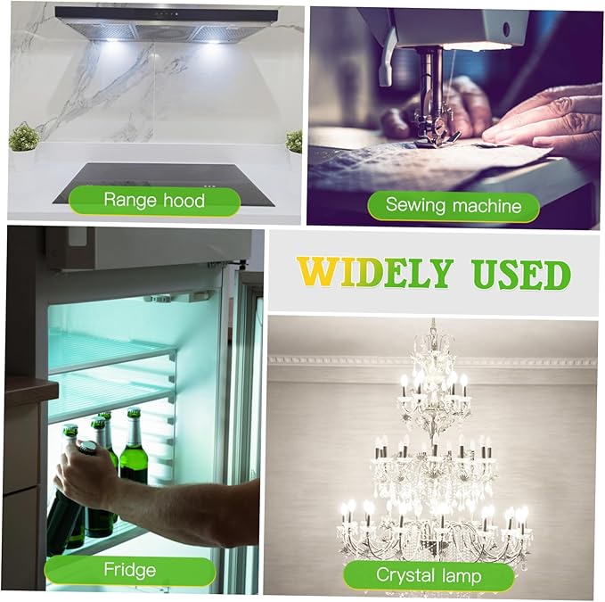balacoo E12 Smart LED Light Bulbs 2-Pack Non-Dimmable Daylight Brightness Energy Efficient Replacement Bulbs for Home Bedroom Kitchen and Living Room