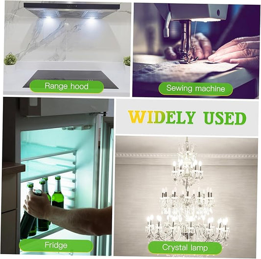 balacoo E12 Smart LED Light Bulbs 2-Pack Non-Dimmable Daylight Brightness Energy Efficient Replacement Bulbs for Home Bedroom Kitchen and Living Room