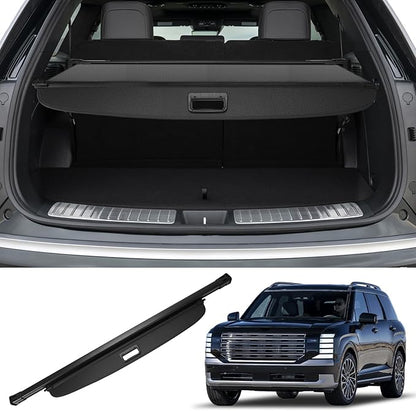 Retractable Cargo Cover Compatible with Hyundai Palisade 2026 Rear Cargo Security Trunk Cover, Storage Privacy Screen Car Trunk Luggage Cargo Shade Shield for 2026 Hyundai Palisade, Carbon Fiber
