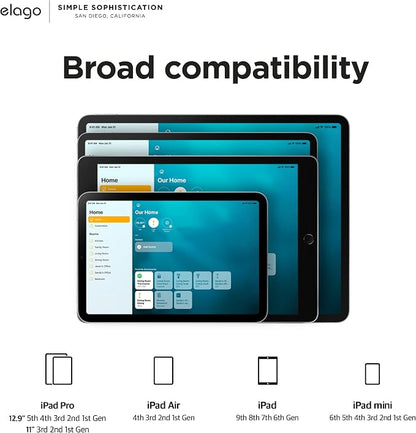 elago Home Hub Mount for iPad mini/Air/Pro | [DGY] [iPad Wall Mount] [Homekit Mount] [Easy Installation] [Scratch-Free] [Cable Management Included] (Dark Gray)