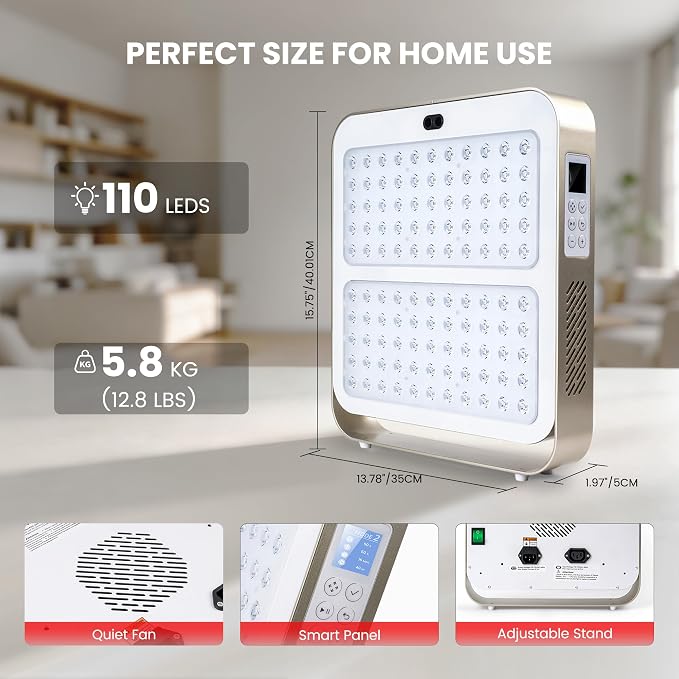 EmberTouch 215W Red Light Therapy Panel, 660nm 850nm Infrared Device
