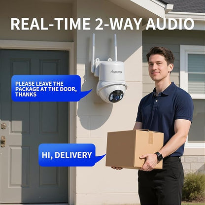 Security Camera Indoor, 5GHz/2.4GHz WiFi Camera for Home Security, 2k HD, 360° PTZ Camera, Plug-in Wall Mount Camera with Phone App, Color Night Vision, Smart Human Alert