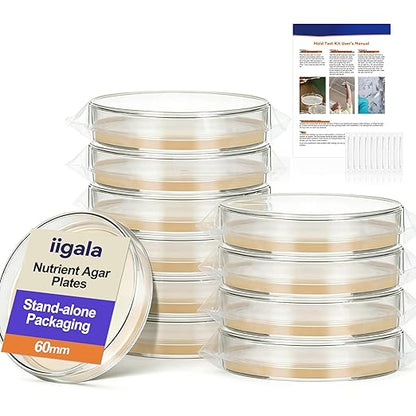 Mold Test Kit for Home - 10 Simple Detection Tests,Test HVAC System,Home Surfaces,& Indoor Air Quality Testing Kits,DIY Mold Detector at Home,Includes Detailed Mold Identification Guide,air Tester