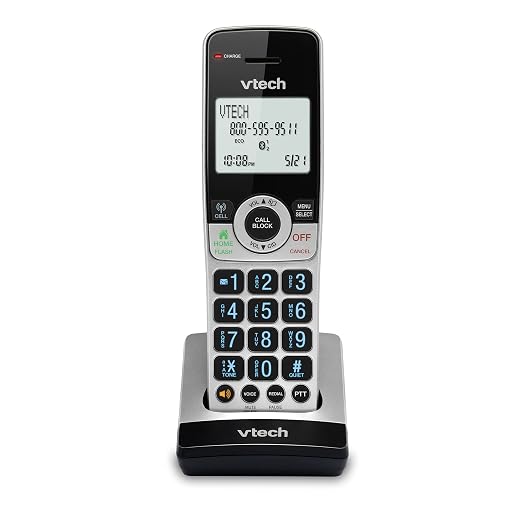 VTech IS8201 Additional Handset for IS8251 Business Grade Cordless Phone Series, Perfect for Home Office, Smart Call Blocking, Answering System, Bluetooth Connect to Cell