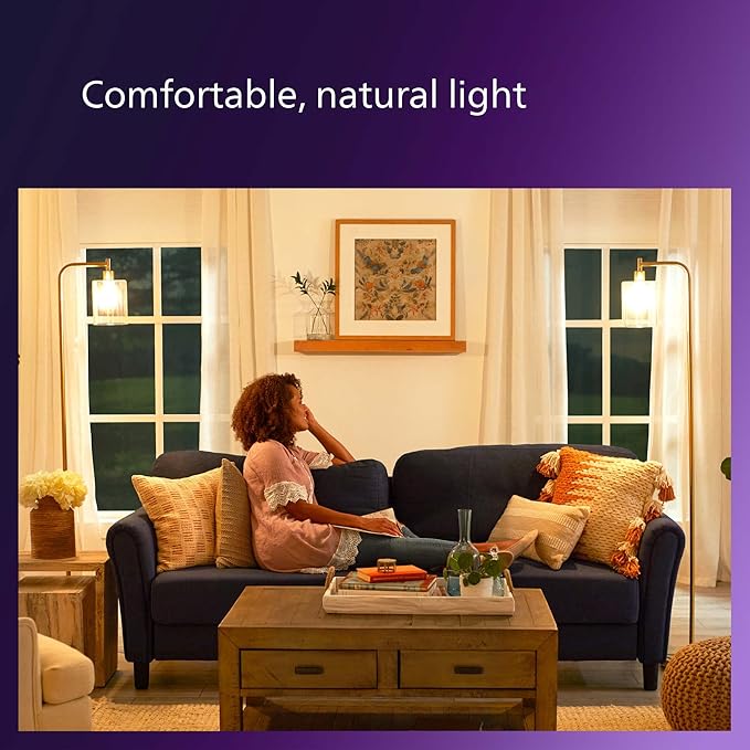 PHILIPS LED 65W BR40 1-Pack Ultra Definition Daylight (5000K) 800 Lumen (10W = 65W) Dimmable Frosted Flicker-Free Light Bulb