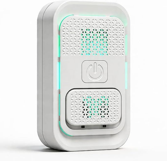 Plug in Air Purifiers for Home - High-Density Ionic Air Purifiers for Bedroom, Bathroom, Kitchen - Negative Ion Generator Odor Eliminator for Pets, Smoke, Dust, Smell - No Filter, White (1-Pack)