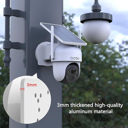 Magnetic Mount Compatible with eufy Security Solocam S340/E30/E42/4G LTE Cam S330/ E330 (Professional) Camera (White)