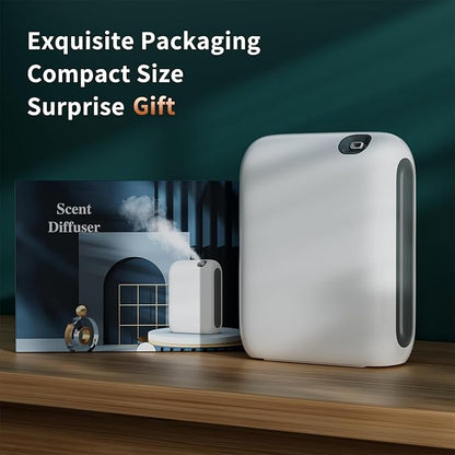Smart 200ml Waterless Essential Oil Diffuser, 1500 sq.ft Coverage Scent Air Machine for Home, Portable Scent Diffuser, Wall Mounted Cold Air Scent Diffusers for Home Large Room Hotel Office