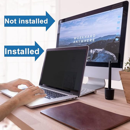 IPROKKO Laptop Privacy Screen 16 Inch 16:9 Aspect Ratio, Compatible with HP Dell Lenovo Acer Asus Samsung LG, 16,1" Removable Anti Blue Light Glare Spy Computer Monitor Filter Security Shield