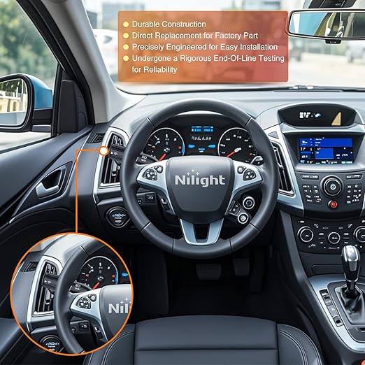 Nilight Turn Signal Switch Compatible with 2008 2009 2010 2011 Ford Focus Windshield Wiper Multifunction Combination Lever Switches