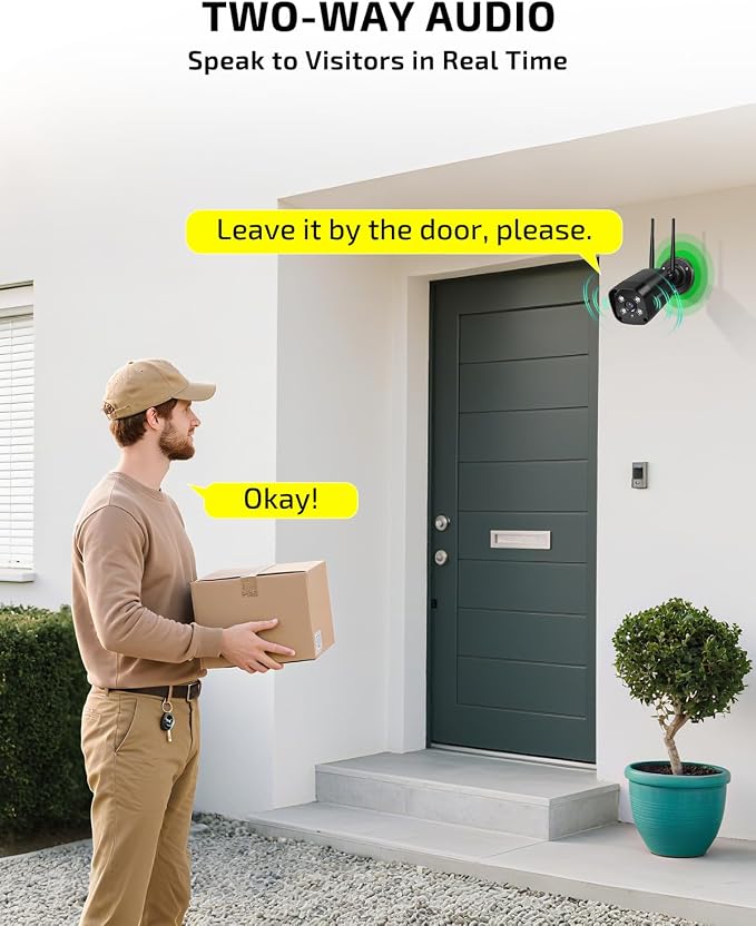 Wireless Security Camera System, Outdoor WiFi Surveillance Camera System