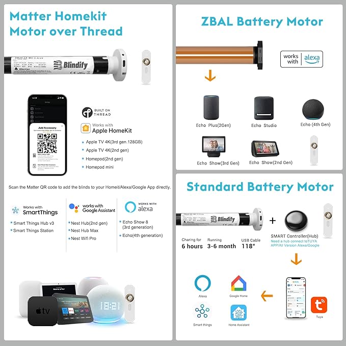 Motorized Zebra Blinds with Remote Smart Blind Work with Homekit Alexa SmartThings Electric Day and Night Shade Cordless Automatic Solar Powered Window Shade Customize(Carbon Coffee)
