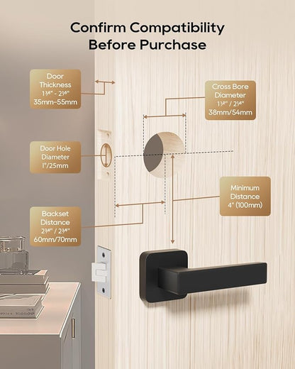 DREAME Smart Door Lock Turbo lite, Digital Smart Locks for Front Door, Apple Home Key Support, 12-Months Battery Life, AI Fingerprint, Smart Deadbolt Lock with App Control, IP54 Waterproof, Auto Lock