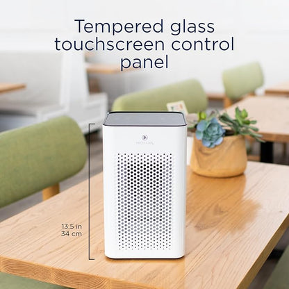 Medify MA-25 Air Purifier with True HEPA H13 Filter | 825 ft² Coverage in 1hr for Allergens, Smoke, Wildfires, Odors, Pollen, Pet Dander | Quiet 99.9% Removal to 0.1 Microns | White, 1-Pack