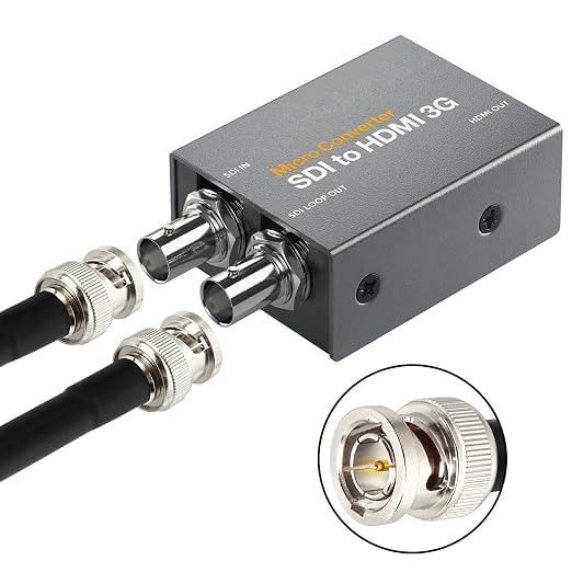 XRDS -RF 15FT SDI Cable - 75 Ohm RG59 BNC Male Cable for 4K 1080P 3G/6G HD SDI Camera Monitor Video Recorder SDI to HDMI Converter Splitter Security Camera