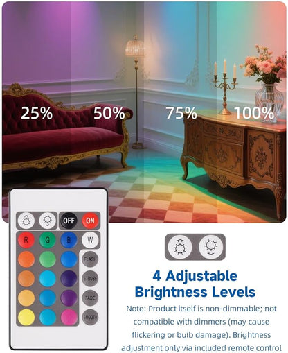 G9 LED Bulb Color Changing Remote Controlled, G9 RGB Light Bulbs LED Not Smart, 3W 100-240V 2700K Warm White+15 Multi Color for Indoor, Party & Christmas Decor (2 Bulbs and a Remote)
