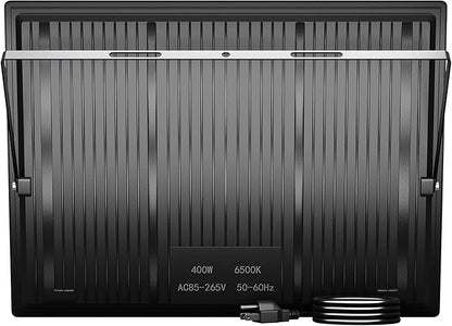 XXBSAZ 400W LED Flood Light Outdoor, 40000LM High Power Commercial Work Light, IP66 Waterproof 6500K Daylight Stadium Security Lights for Parking Lot, Warehouse,and Construction Site AC85-277V