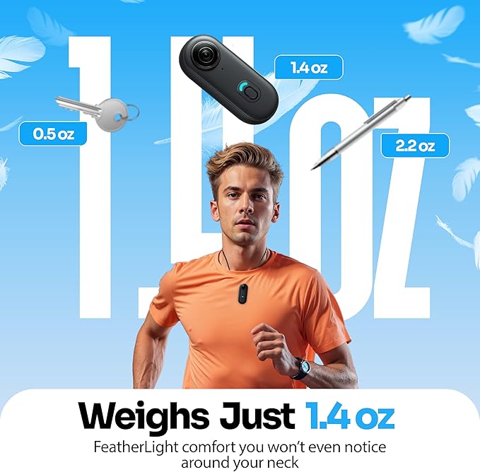 TIROL SUPPLIES 4K UHD Mini Body Camera with 128GB Card, Wearable POV Action Cam with Magnetic Mount, MP4 Recording & App Viewing, USB Rechargeable Camcorder for Cycling, Hiking, Work & Travel