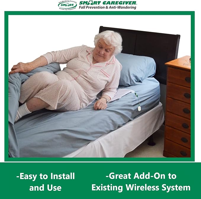 Smart Caregiver Corporation Replacement/Add-on Cordless Bed Sensor Pad - 20in x 30in Works with 433-EC and 433-CMU only