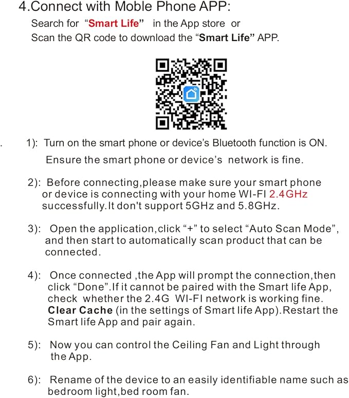 Universal Smart WiFi Ceiling Fan Remote Control Kit, Compatible with Alexa, Google Assistant and Smart Life App, No Hub Required Small Size WiFi KIT