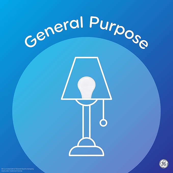 GE Sun Filled LED Light Bulb, Maintain Natural Sleep Cycle, 60 Watt Eqv, Soft White, A21 Bulb, Medium Base (Pack of 2)