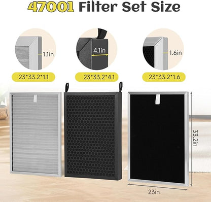 5 Pack Replacement Filters Set Compatible with Nuwave OxyPure
