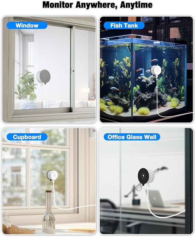 2K Window Camera for Home Security with Full Color Night Vision, 2.4GHz WiFi Indoor Security Cameras, Human & Motion Detection, 24/7 Monitoring, 2-Way Talk, Easy Install