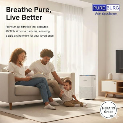 PUREBURG Replacement Filter Compatible with Alen BreatheSmart 75i Air Purifier, H13 True HEPA Activated Carbon 2-in-1 4-Stage Filtration Fits B7-Fresh