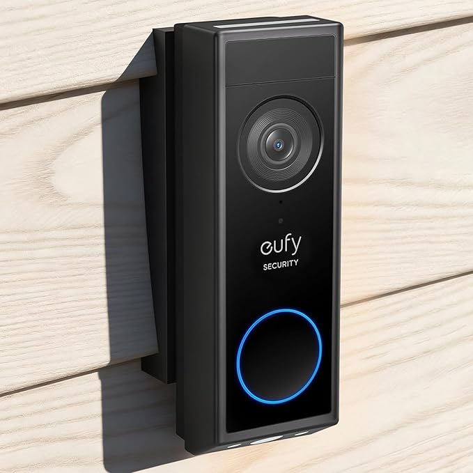 Doorbell Vinyl Siding Mount/Angle Adjustment Mount for Eufy Doorbell E340/C30/C31, Doorbell Corner Mounting Bracket Wedge Kit for Eufy Video Doorbell Camera, for 4 Inch Standard Vinyl Siding