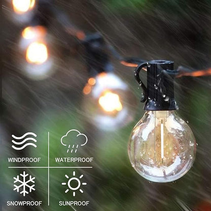 SUNTHIN 50 Pack G40 LED Bulbs, 1W LED Bulbs with E12 Base, 5 Watt Incandescent Bulbs Equivalent, Warm White 2700K, Replacement Bulbs for Globe String Lights, Indoor & Outdoor Use