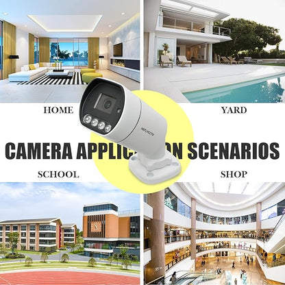 1080P Bullet Security Camera 2MP 4 in 1 TVI/CVI/AHD/CVBS Analog CCTV Wired Surveillance Cameras 2.8mm Lens IP67 Waterproof IR Night Vision Hybrid Bullet BNC Camera for Outdoor Indoor
