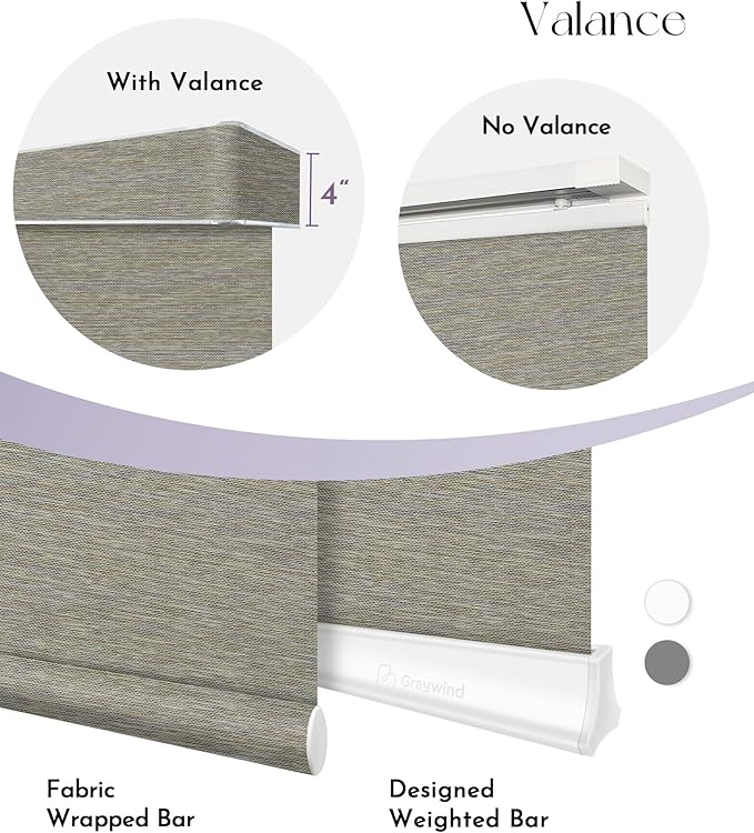 Graywind Motorized Natural Sliding Panels Compatible with Alexa Google Light Filtering Smart Panel Track Blinds for Patio Sliding Door, Custom Size (Terrazzo)