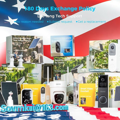 SOVMIKU Vicohome DB3B 2K AI Video Doorbell with Chime, Home Security Battery Camera Wireless, Audible Alarm, Easy to Setup, Human Detection,Two Way Audio, 2.4GHz Wi-Fi, 180 Days Care Plan, No SD Slot